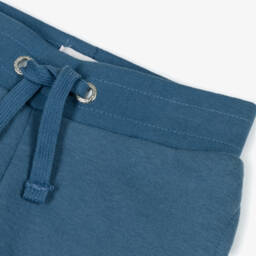 U.S. Polo Assn.-Boys Mid-Blue Cotton Tracksuit with Double Horsemen Logos | Childrensalon Outlet