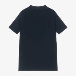 U.S. Polo Assn.-Boys Navy Blue Cotton Jersey T-Shirt with Double Horseman Logo | Childrensalon Outlet