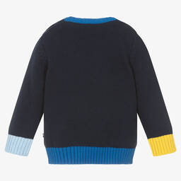 U.S. Polo Assn.-Boys Navy Blue Cotton Knitted Sweater | Childrensalon Outlet