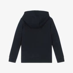 U.S. Polo Assn.-Boys Navy Blue Cotton Large Logo Hoodie | Childrensalon Outlet