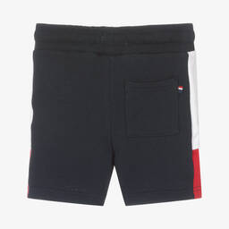 U.S. Polo Assn.-Boys Navy Blue Cotton Logo Shorts | Childrensalon Outlet