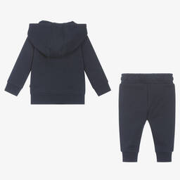 U.S. Polo Assn.-Boys Navy Blue Hooded Tracksuit | Childrensalon Outlet