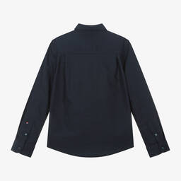 U.S. Polo Assn.-Boys Navy Blue Oxford Cotton Shirt | Childrensalon Outlet