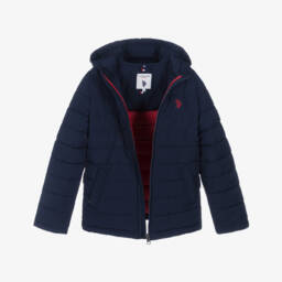 U.S. Polo Assn.-Boys Navy Blue Padded Jacket | Childrensalon Outlet