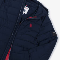 U.S. Polo Assn.-Boys Navy Blue Padded Jacket | Childrensalon Outlet