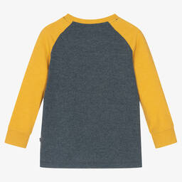 U.S. Polo Assn.-Boys Navy Blue & Yellow Cotton Top | Childrensalon Outlet