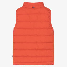 U.S. Polo Assn.-Boys Orange Puffer Gilet | Childrensalon Outlet