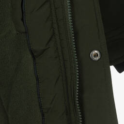 U.S. Polo Assn.-Boys Padded Hooded Green Coat | Childrensalon Outlet