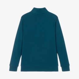 U.S. Polo Assn.-توب بسحّاب لون أزرق بترولي للأولاد | Childrensalon Outlet