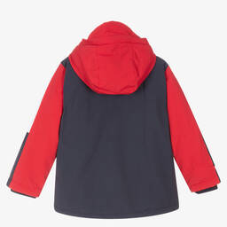 U.S. Polo Assn.-Boys Red & Blue Hooded Jacket | Childrensalon Outlet