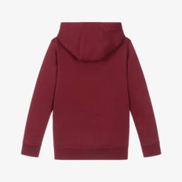 U.S. Polo Assn.-Boys Red Cotton Hoodie | Childrensalon Outlet