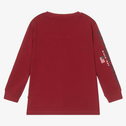 U.S. Polo Assn.-Boys Red Cotton Logo Top | Childrensalon Outlet