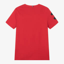 U.S. Polo Assn.-Boys Red Cotton T-Shirt | Childrensalon Outlet