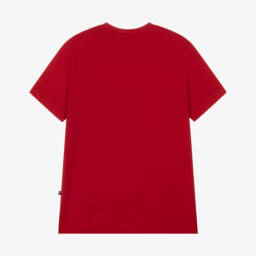 U.S. Polo Assn.-Boys Red Cotton T-Shirt with Double Horsemen Logo | Childrensalon Outlet