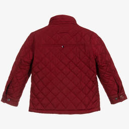 U.S. Polo Assn.-Boys Red Quilted Jacket | Childrensalon Outlet