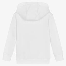 U.S. Polo Assn.-Boys White Cotton Logo Hoodie | Childrensalon Outlet