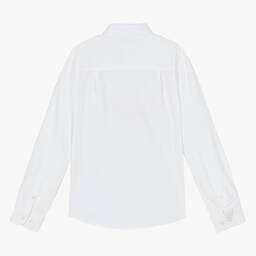 U.S. Polo Assn.-Boys White Cotton Shirt | Childrensalon Outlet