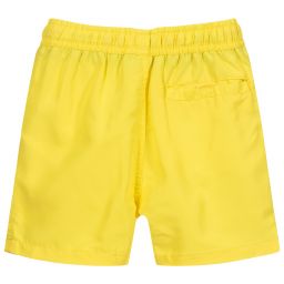 U.S. Polo Assn.-Boys Yellow Logo Swim Shorts | Childrensalon Outlet