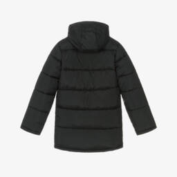 U.S. Polo Assn.-Girls Black Hooded Coat | Childrensalon Outlet