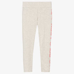 U.S. Polo Assn.-Girls Grey Cotton Leggings | Childrensalon Outlet