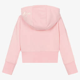 U.S. Polo Assn.-Girls Pink Cotton Hoodie | Childrensalon Outlet