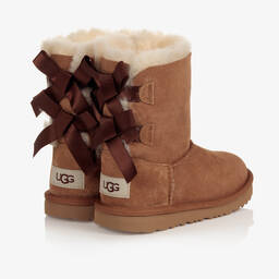 Une Fille-Коричневые замшевые сапоги для девочек | Childrensalon Outlet