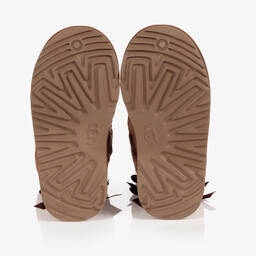 Une Fille-Коричневые замшевые сапоги для девочек | Childrensalon Outlet