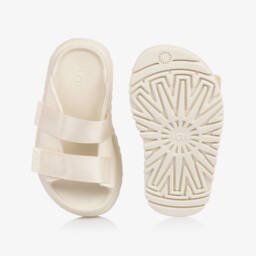 Une Fille-Кремовые сандалии на липучке для девочек | Childrensalon Outlet