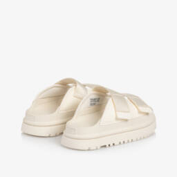 Une Fille-Кремовые сандалии на липучке для девочек | Childrensalon Outlet