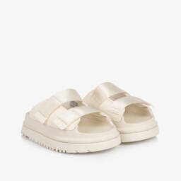 Une Fille-Кремовые сандалии на липучке для девочек | Childrensalon Outlet