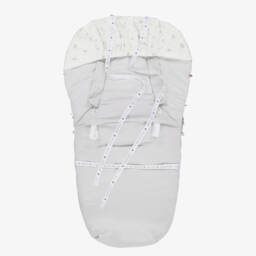 Uzturre-Girls Grey Stroller Cosy Cover | Childrensalon Outlet