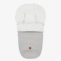 Uzturre-Girls Grey Stroller Cosy Cover | Childrensalon Outlet