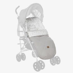 Uzturre-Girls Grey Stroller Cosy Cover | Childrensalon Outlet