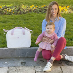 Uzturre-Белая пеленальная сумка со звездой (38см) | Childrensalon Outlet