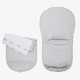 Uzturre-حمّالة فوت مافز قطن لون رمادي للأطفال | Childrensalon Outlet