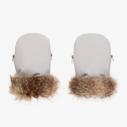 Uzturre-Grey Stroller Mittens | Childrensalon Outlet