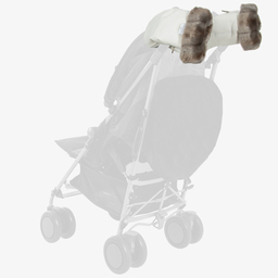 Uzturre-قفّازات جلد صناعي لون عاجي لعربة الأطفال | Childrensalon Outlet