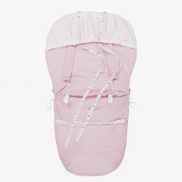 Uzturre-حمّالة فوت مافز قطن عضوي لون زهري للمولودات (97 سم) | Childrensalon Outlet