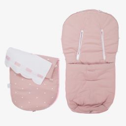 Uzturre-حمّالة فوت مافز قطن عضوي لون زهري للمولودات | Childrensalon Outlet