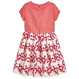 ValMax-Girls Embroidered Red Dress | Childrensalon Outlet