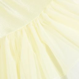 ValMax-Girls Yellow Tulle Dress | Childrensalon Outlet