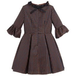 ValMax-Navy Blue & Gold Dress | Childrensalon Outlet