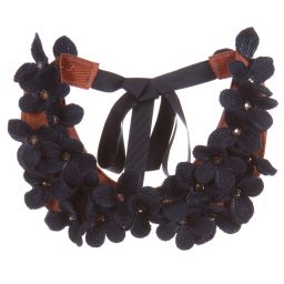 ValMax-Navy Blue & Gold Dress | Childrensalon Outlet