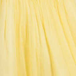 ValMax-Yellow Silk Chiffon Dress  | Childrensalon Outlet