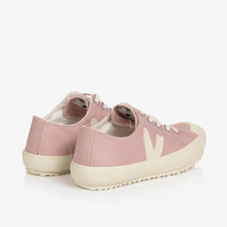 VEJA-Кремово-розовые парусиновые кроссовки | Childrensalon Outlet