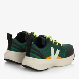 VEJA-حذاء رياضي شبك لون أخضر | Childrensalon Outlet