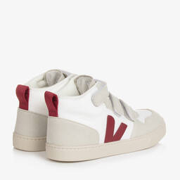 VEJA-ترينرز تينز شبك وشامواه لون أبيض وأحمر | Childrensalon Outlet