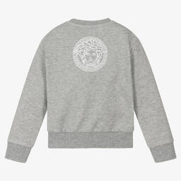 Versace-Baby Boys Grey & White Sweatshirt | Childrensalon Outlet