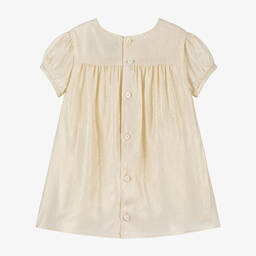 Versace-فستان غريسا كريب لون ذهبي | Childrensalon Outlet