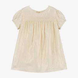 Versace-فستان غريسا كريب لون ذهبي | Childrensalon Outlet